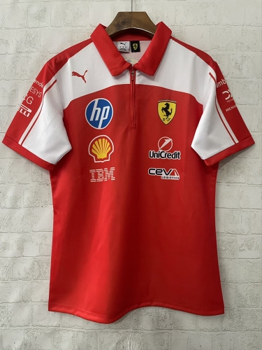 2026 Ferrari red F1 polo S-5XL